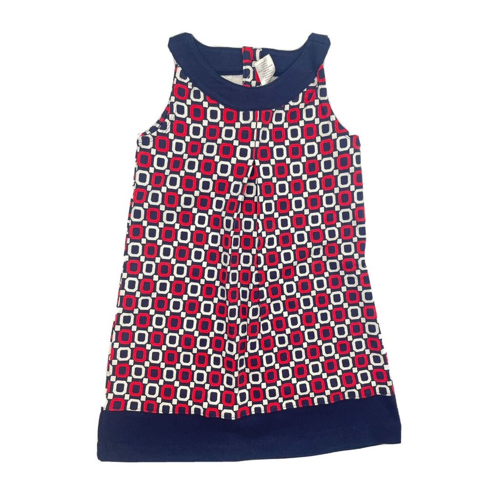 Gymboree  Sleeveless Girl navy blue & Red dress size 7 New